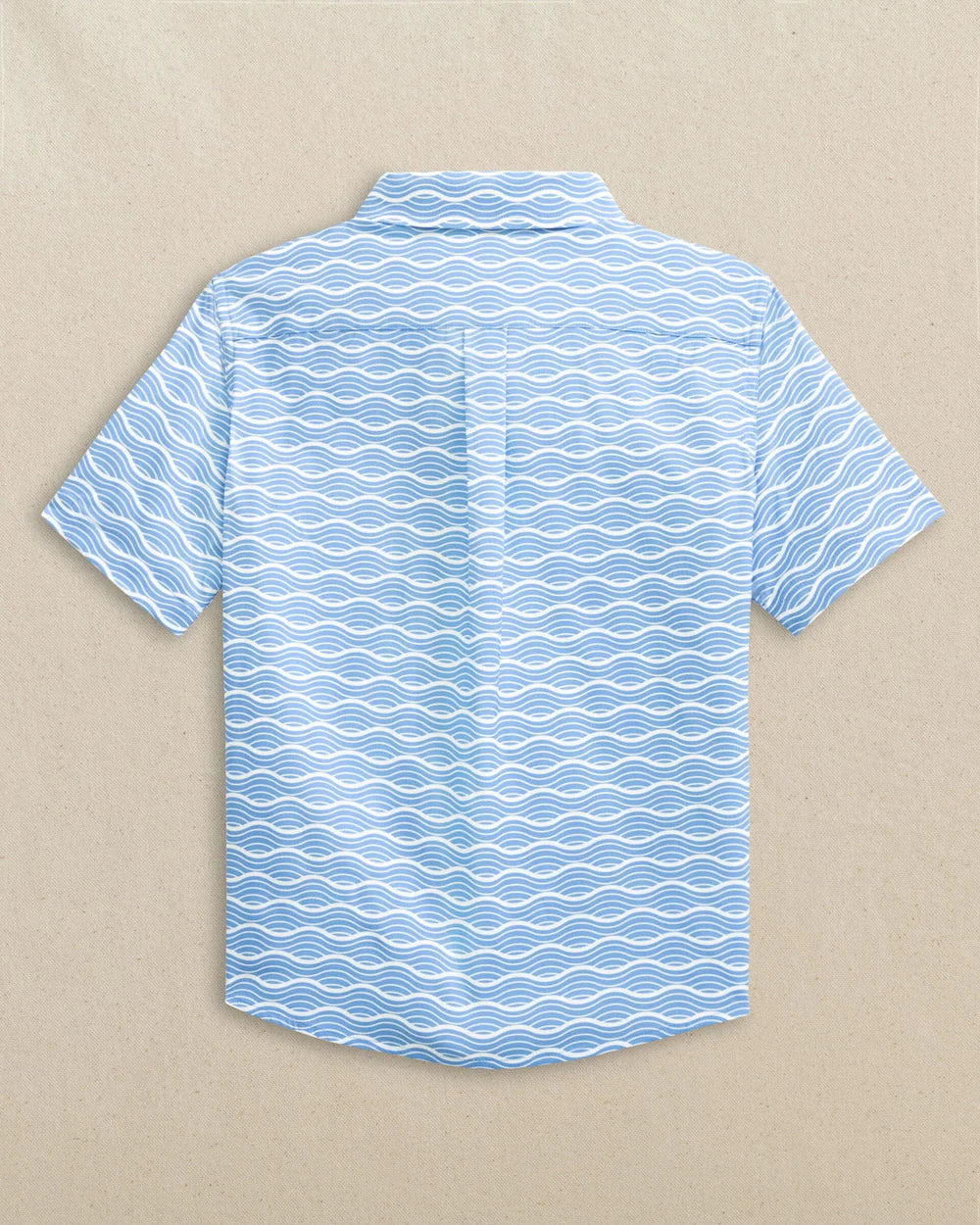 Southern Tide Boys Waves Coastal Breeze® Short Sleeve Sport Shirt - Persnickety Shop