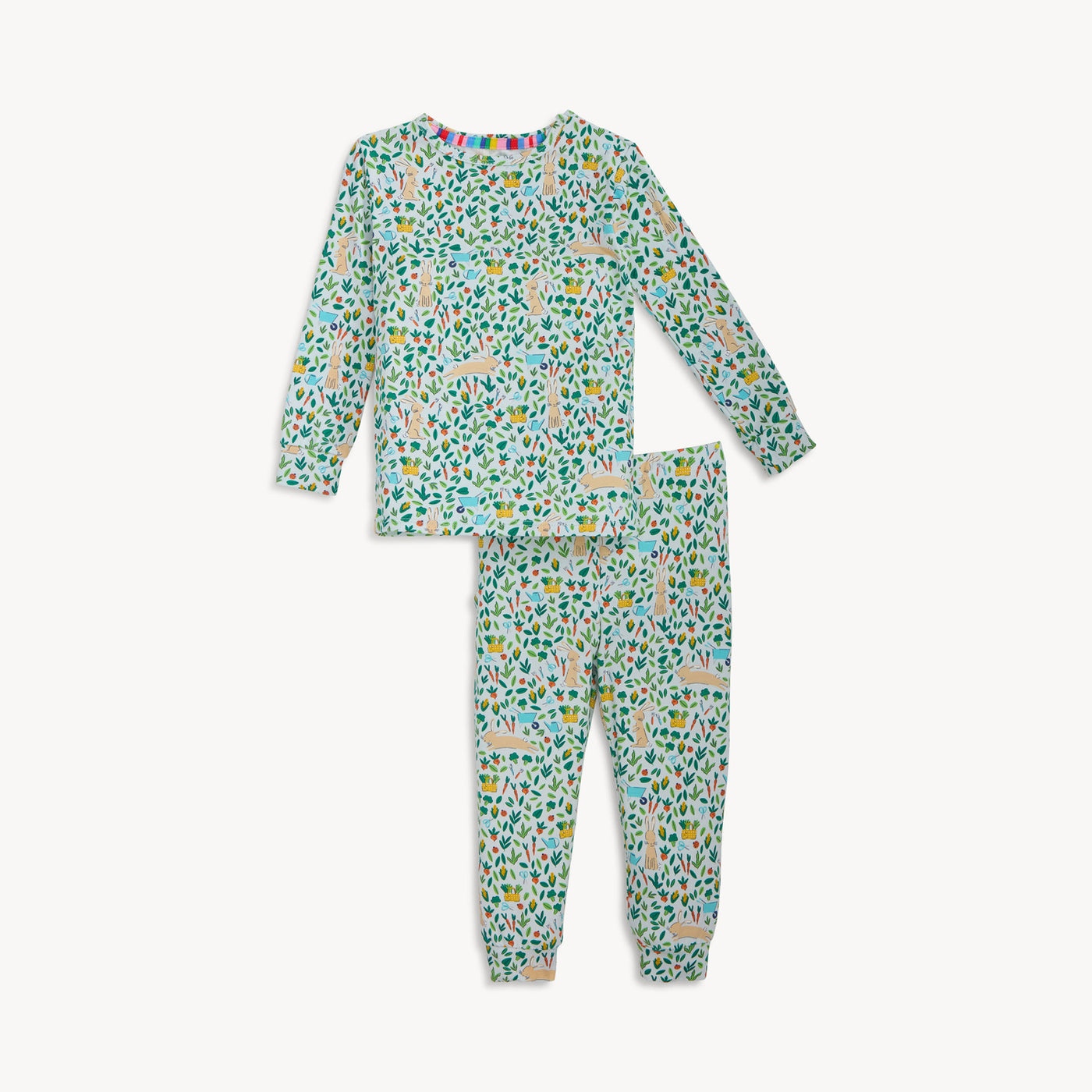 MAGNETIC ME Bunny Garden Modal Magnetic Long Sleeve Pant Pajama - Persnickety Shop