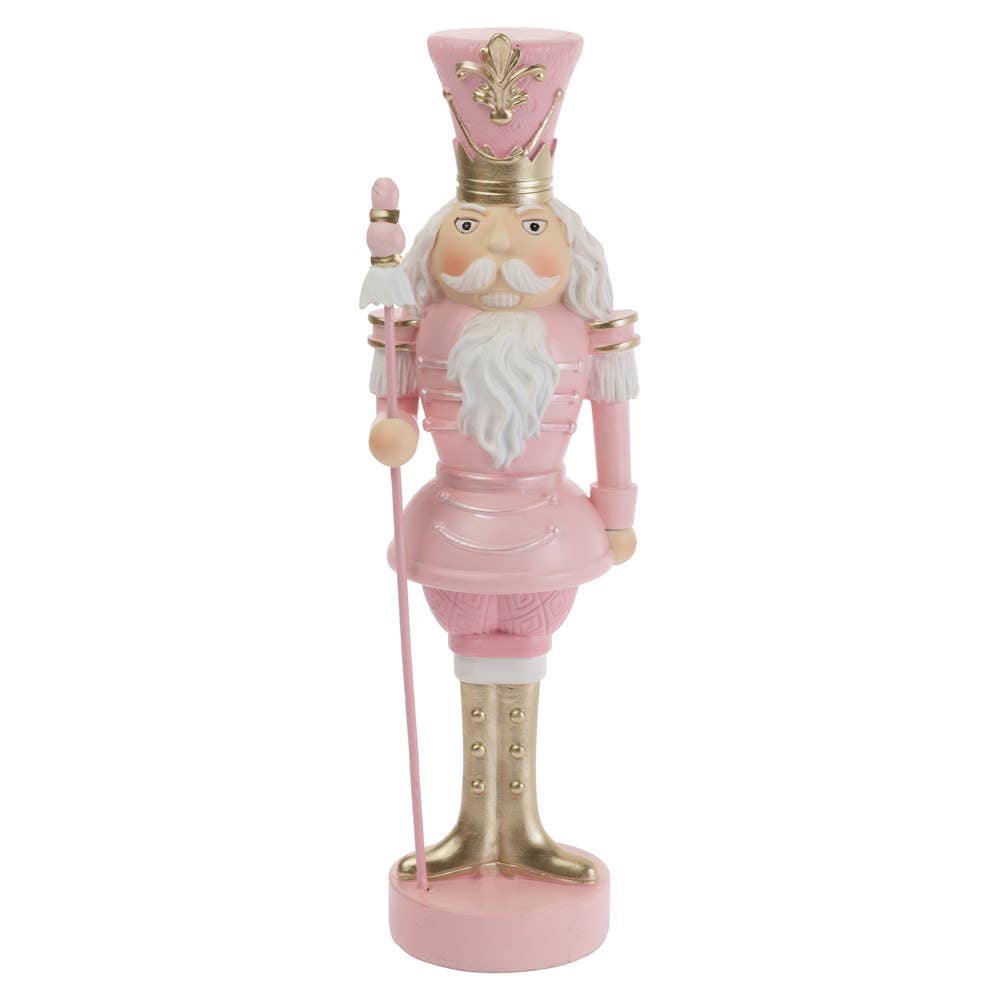 12" Tall Pink Nutcracker Christmas Décor - Persnickety Shop