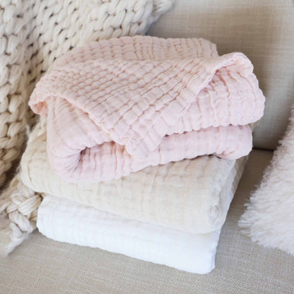 Organic Cotton Gauze Swaddle Blankets: Primrose - Persnickety Shop