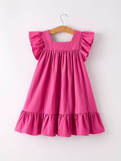 Summer Girls Rose Red Ruffle Dress: 10/12 - Persnickety Shop