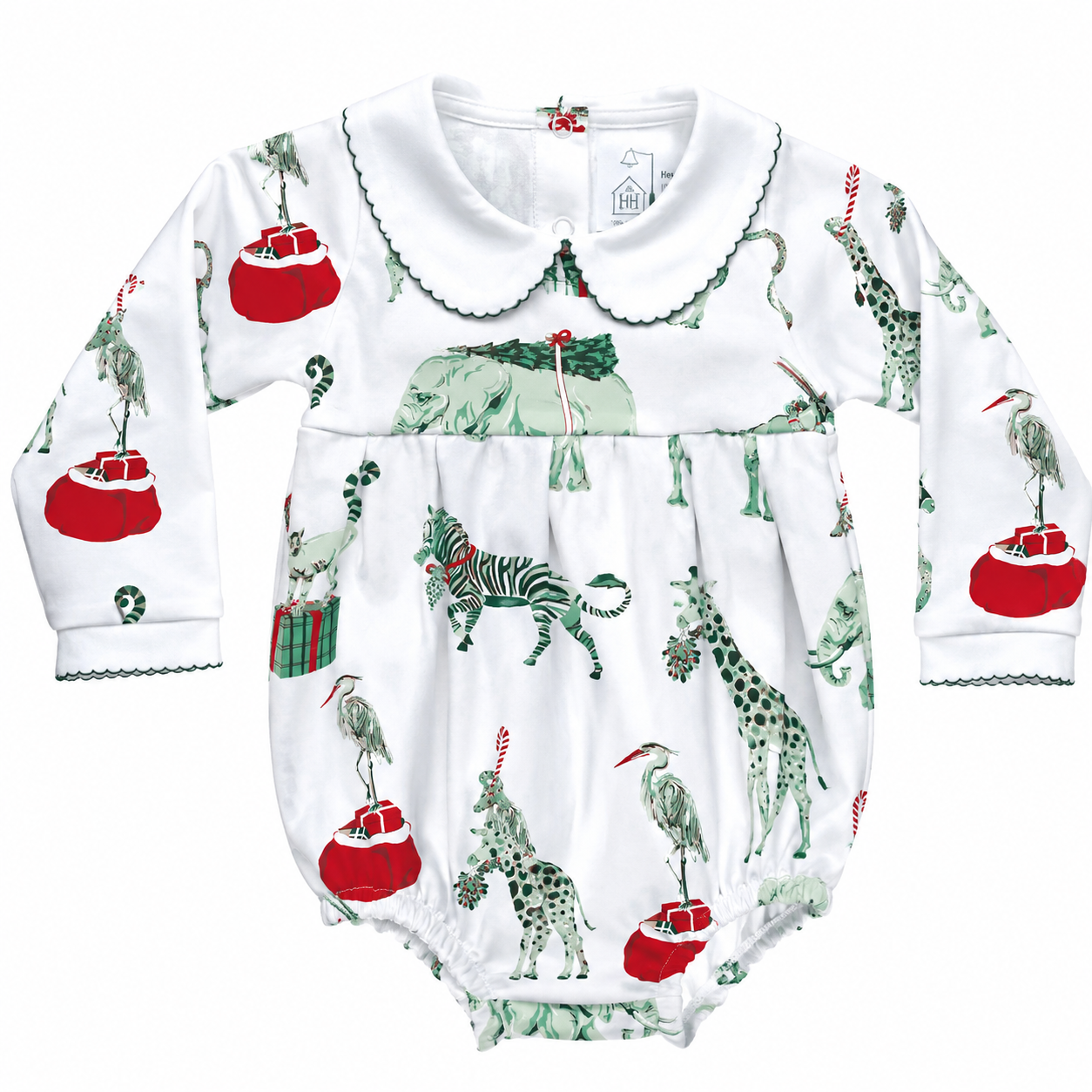 *PRE-ORDER* Heyward House LS Unisex  Bubble- Christmas Safari