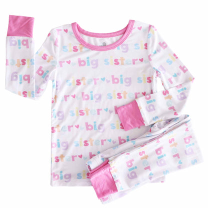 Big Sister Two Piece Pajama Set: 4T - Persnickety Shop