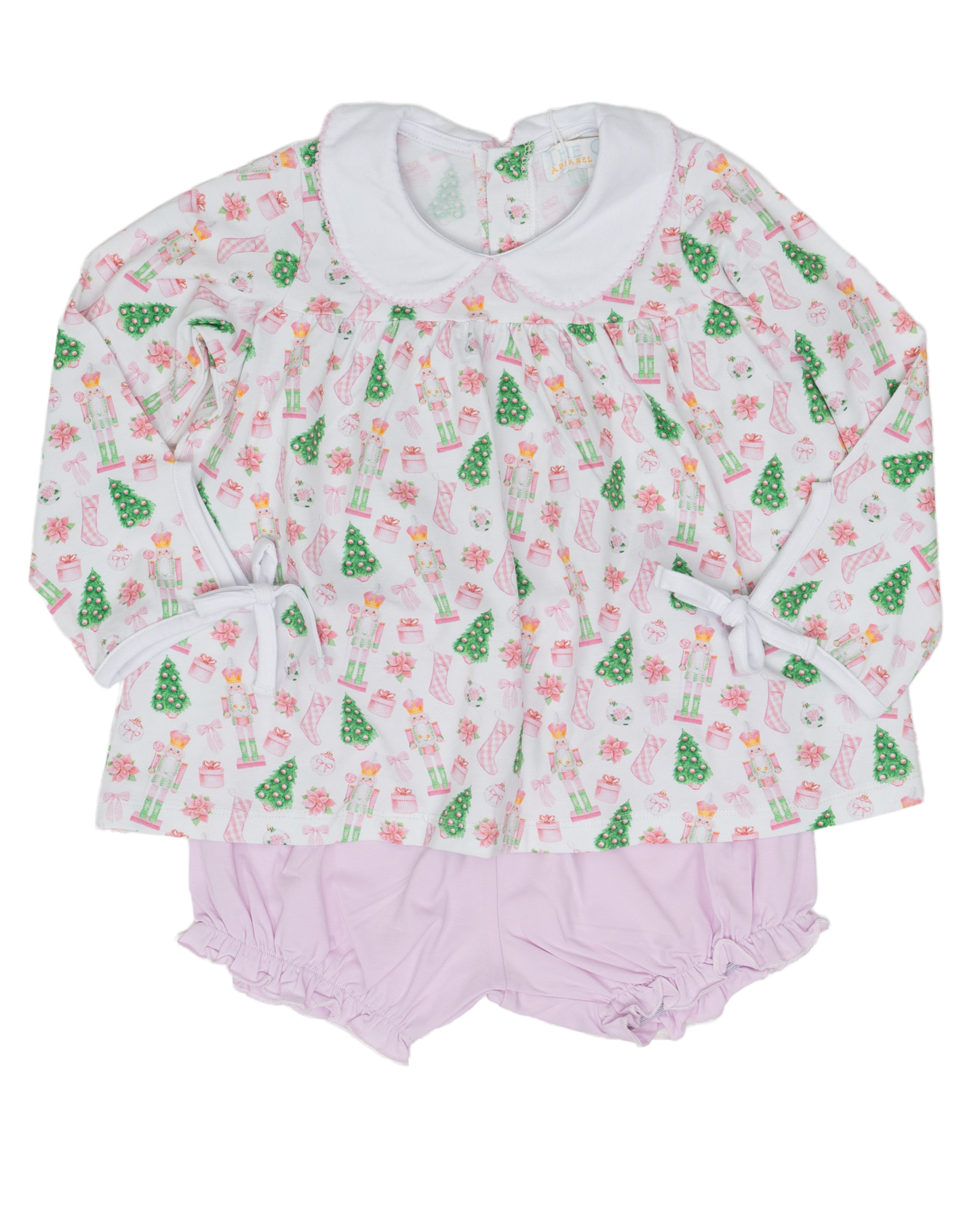 Mary Charlotte Preppy Christmas Bloomer Set: 6M - Persnickety Shop