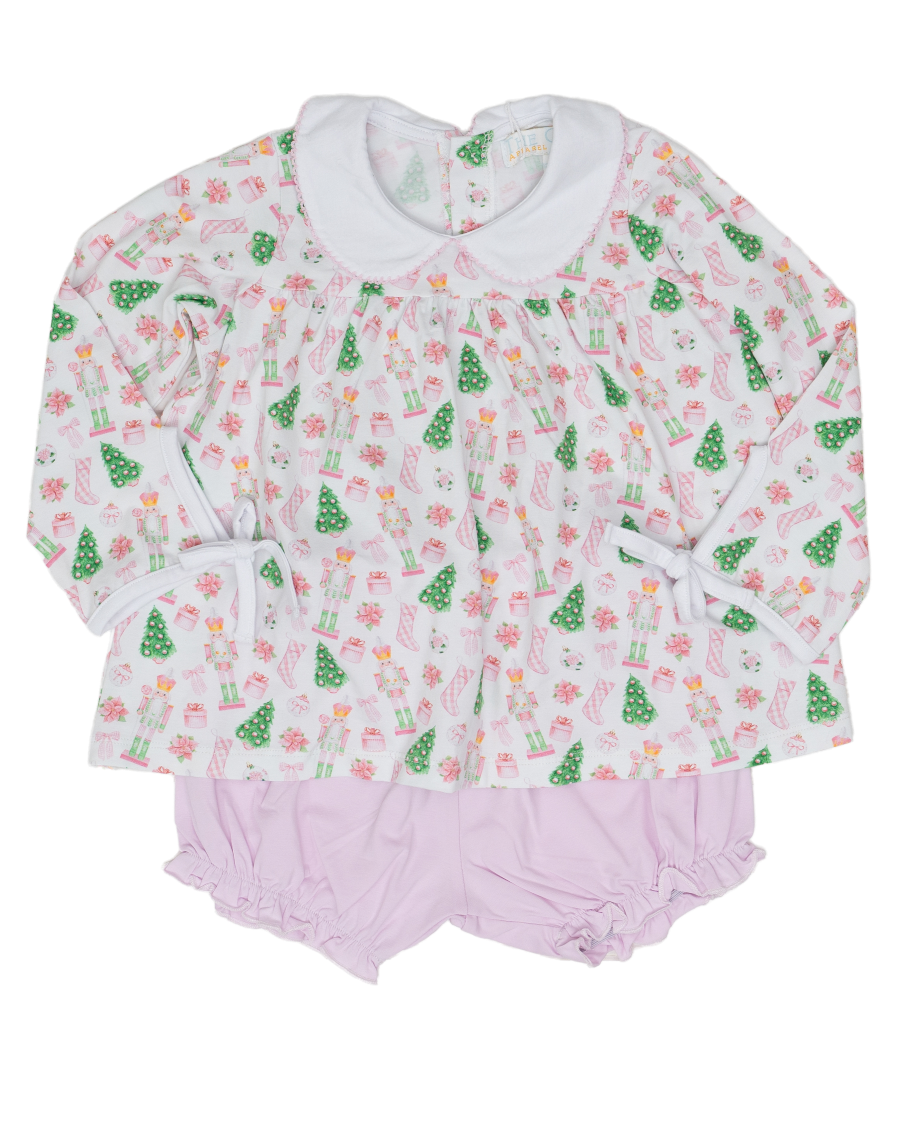 Mary Charlotte Preppy Christmas Bloomer Set: 6M - Persnickety Shop