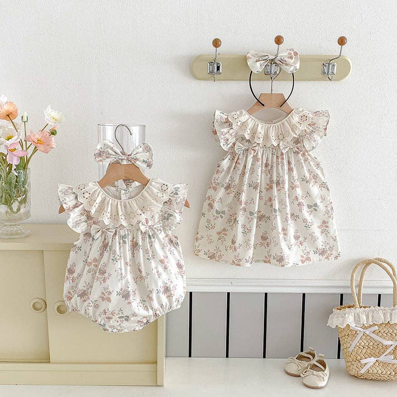 Spring Floral Print Romper Headband - Persnickety Shop