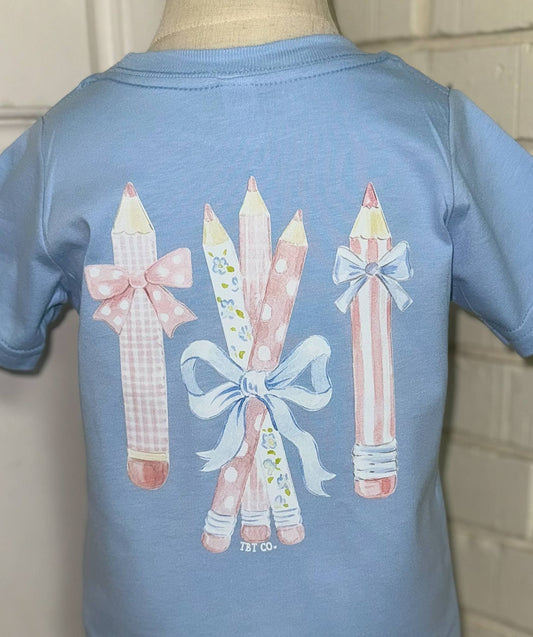 Girly Bow Back to School Tee: 3T - Persnickety Shop