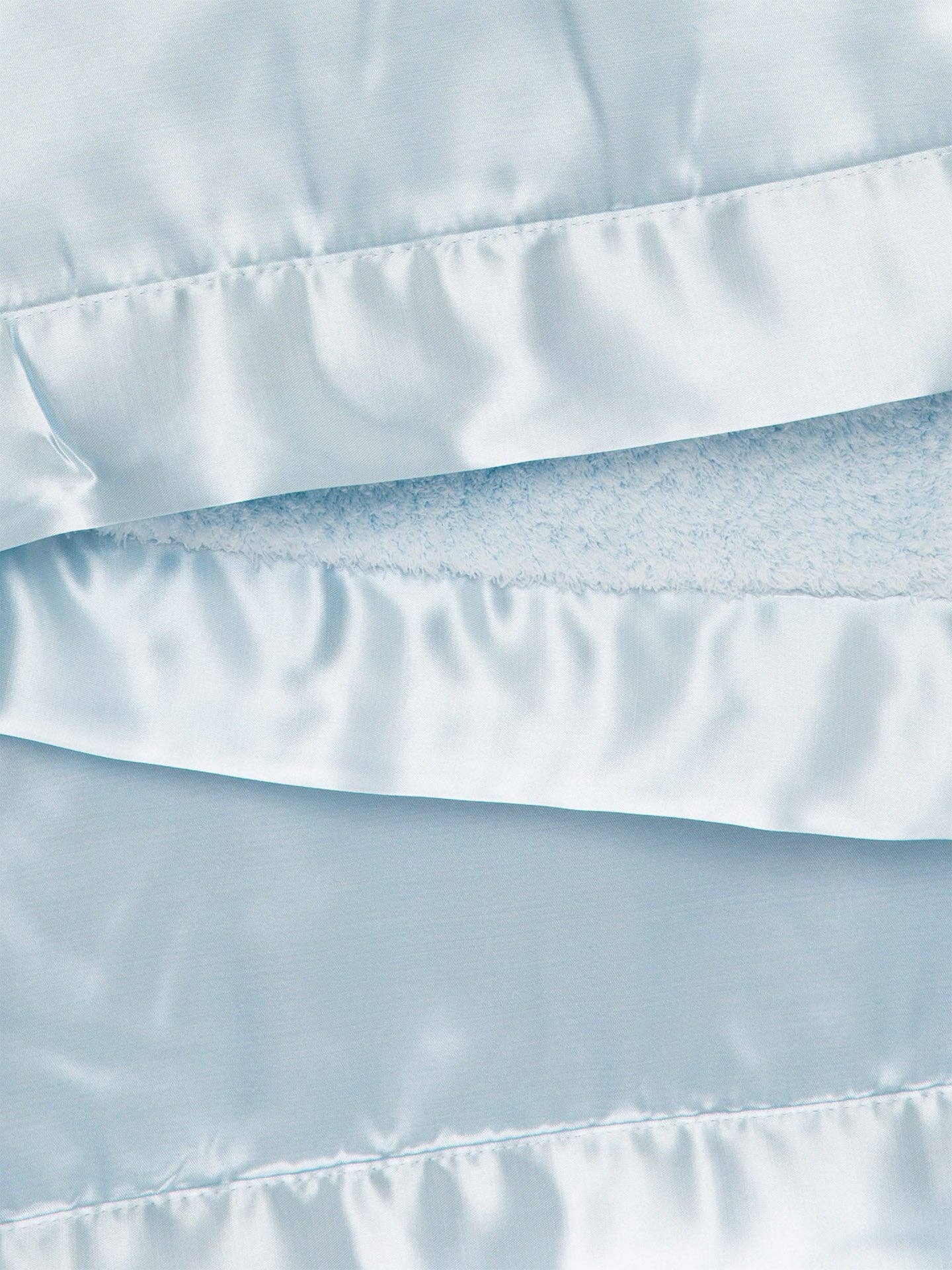 Chenille Satin™ Baby Blanket: Blue