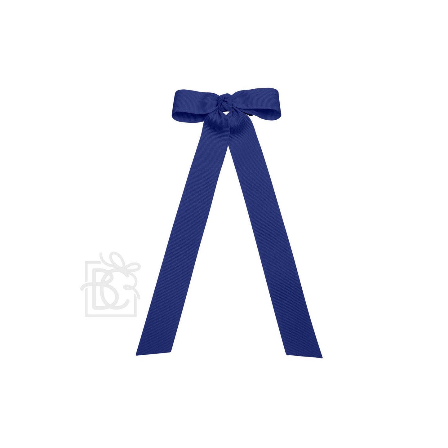FLAT BOW W/ 7" STREAMERS ON ALLIGATOR CLIP: 3.5" W/ 7" Streamers / RED - Persnickety Shop