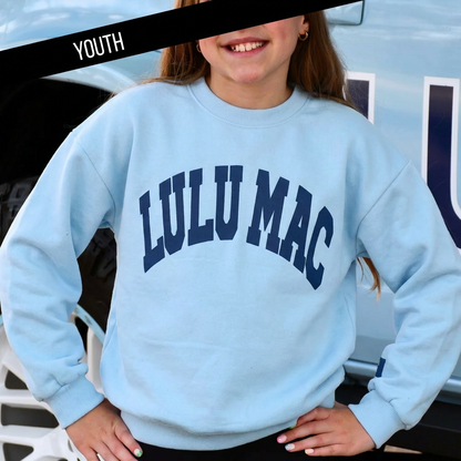 KD-SW-1007 LIGHT BLUE WITH NAVY PUFF: LIGHT BLUE/NAVY / Medium