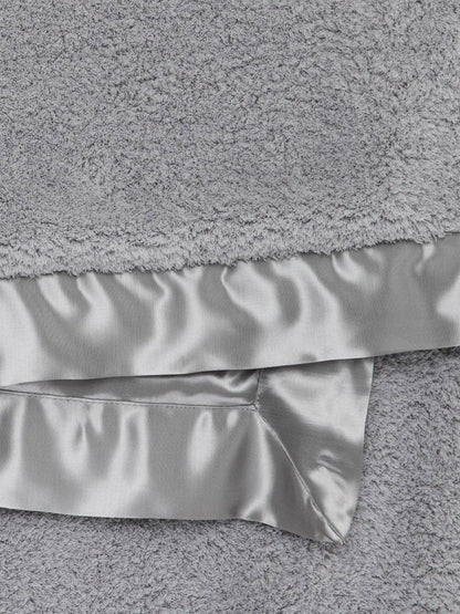 Chenille Satin™ Baby Blanket: Blue