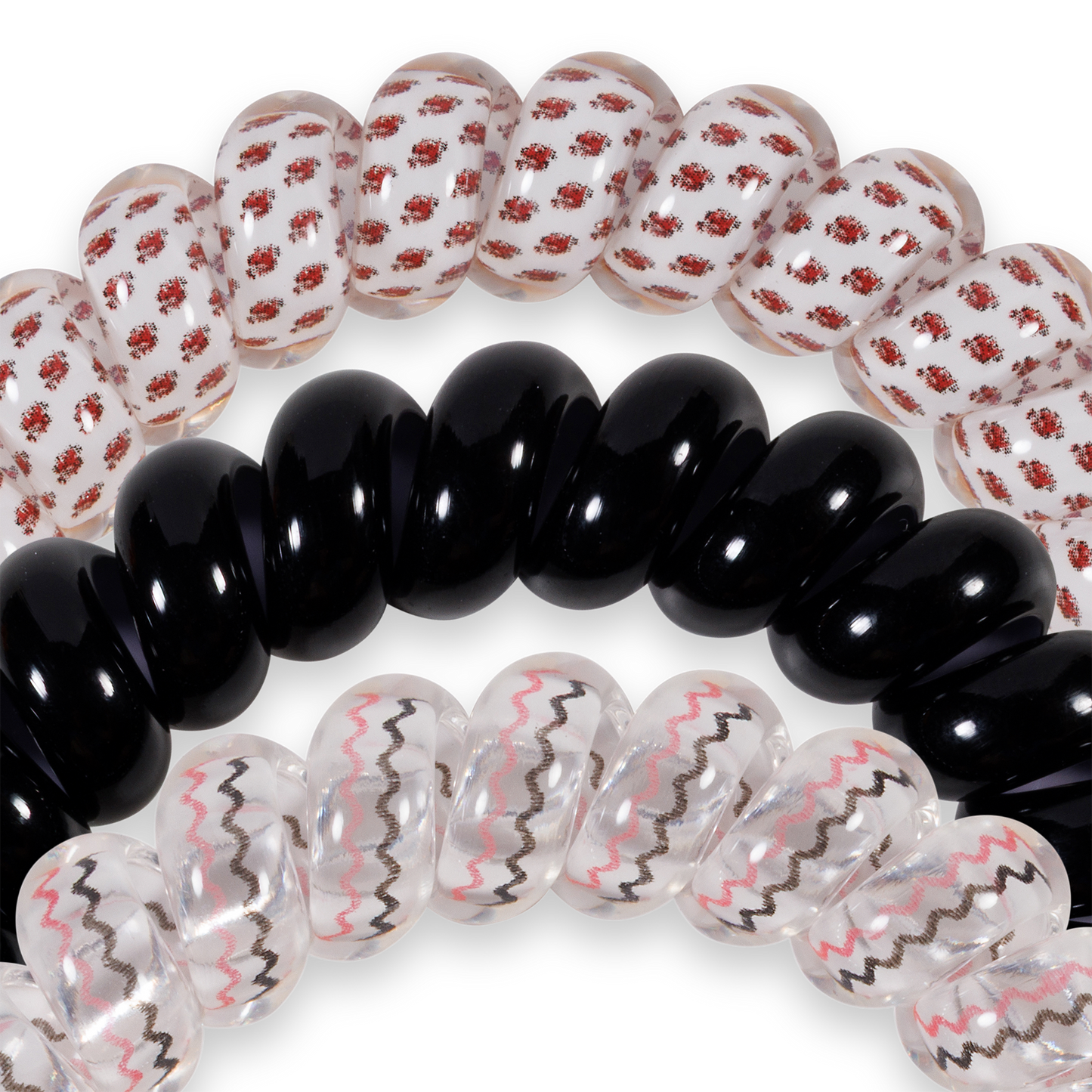 Spiral Hair Coils | Large | Go Cocks! Hair Ties