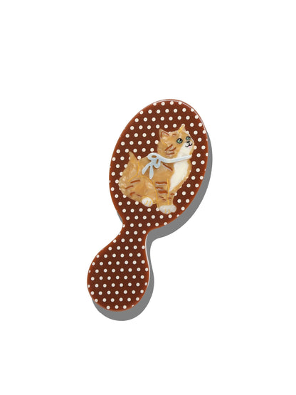 Hand-painted Kyoto Kitten Brush | Eco-Friendly: Amazing Hair Day