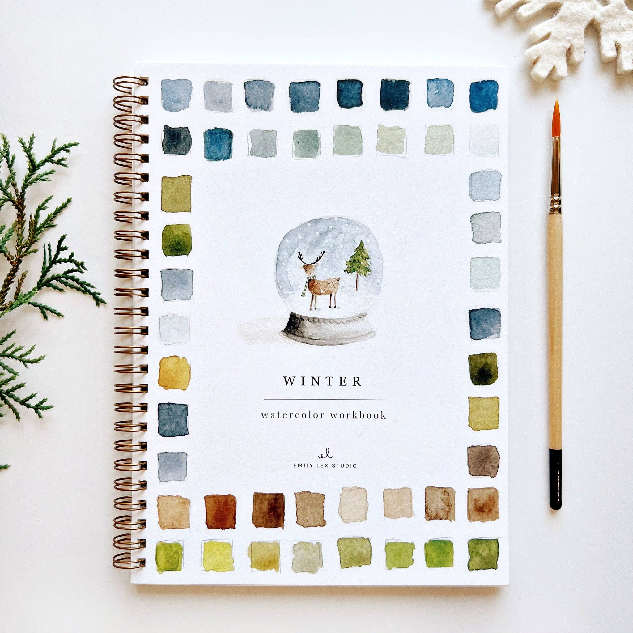 Winter watercolor workbook - Persnickety Shop