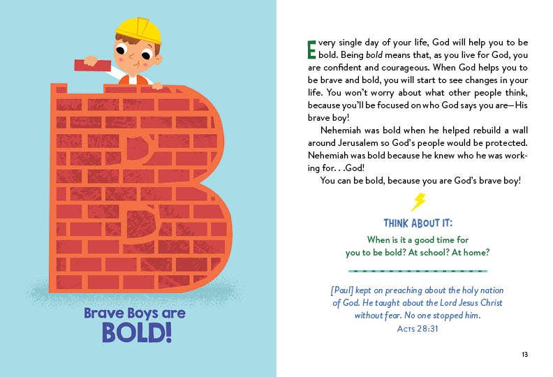 A to Z Devotions for Brave Boys - Persnickety Shop