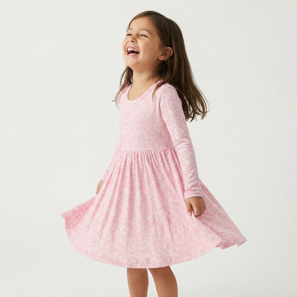 Petite Fleur Bamboo Twirl Dress