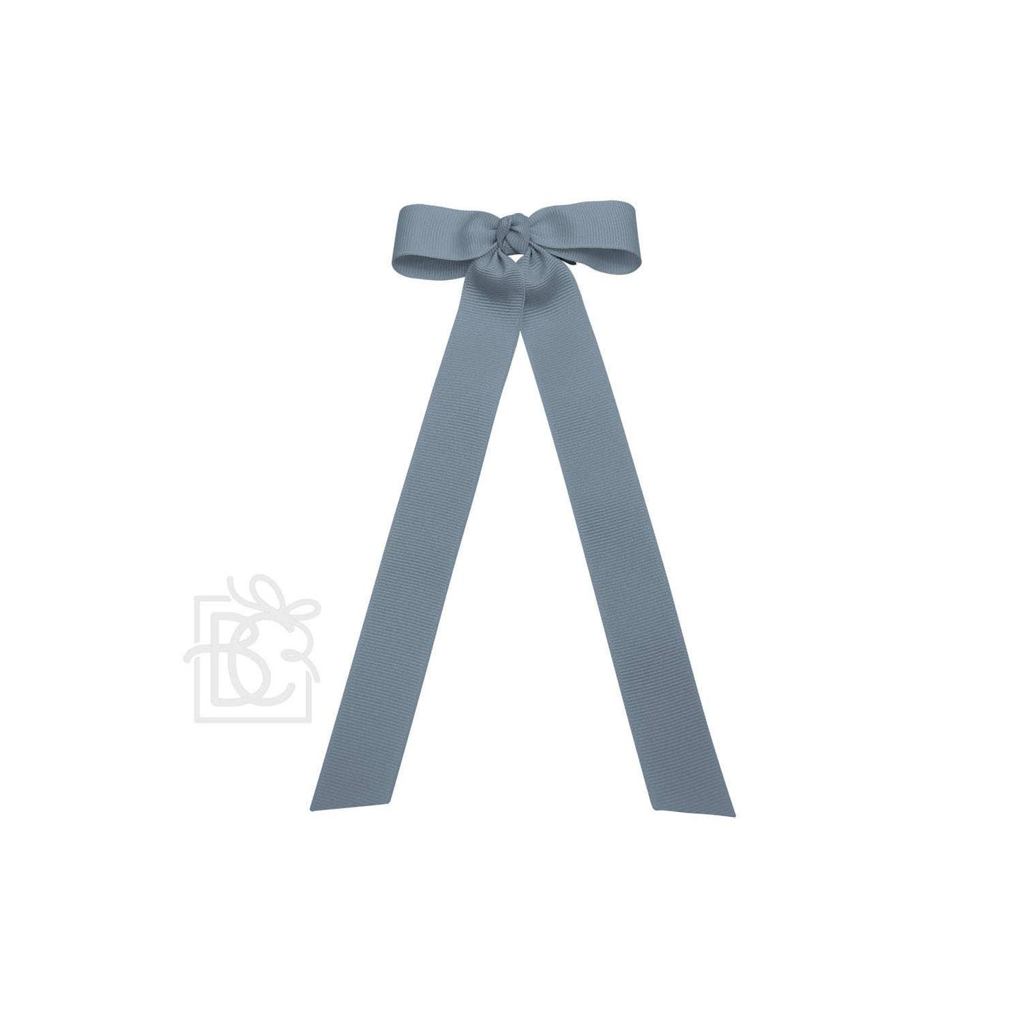FLAT BOW W/ 7" STREAMERS ON ALLIGATOR CLIP: 3.5" W/ 7" Streamers / RED - Persnickety Shop
