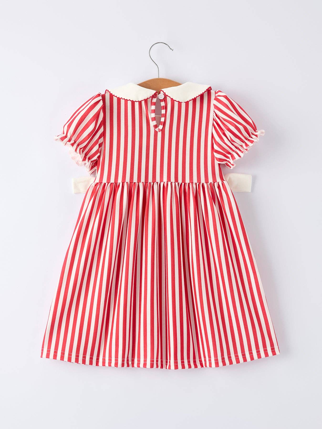 Valentine's Red Stripe Heart Dress for Toddler Girls: 3 - Persnickety Shop
