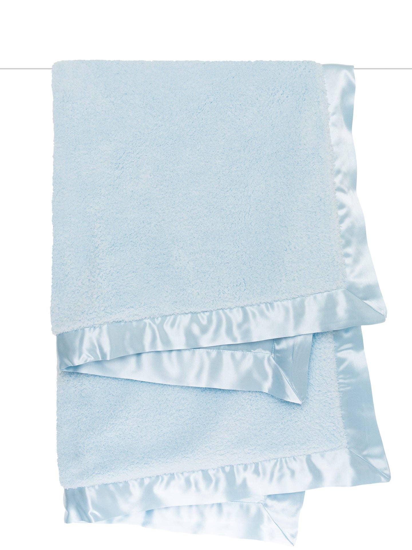 Chenille Satin™ Baby Blanket: Pink