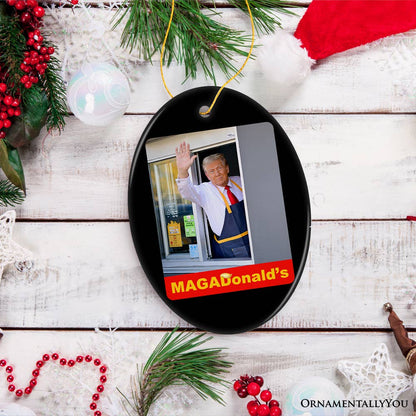 MAGADonald's Trump Ornament, Unique Political Humor Gift - Persnickety Shop