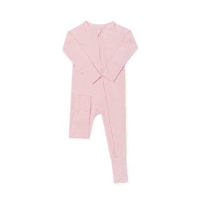Peony Stripe Bamboo Sleeper: 3-6M - Persnickety Shop