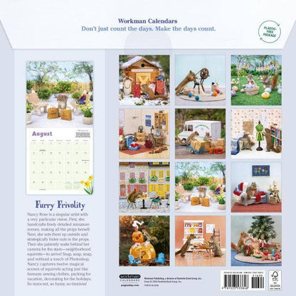 Secret Life of Squirrels Wall Calendar 2027