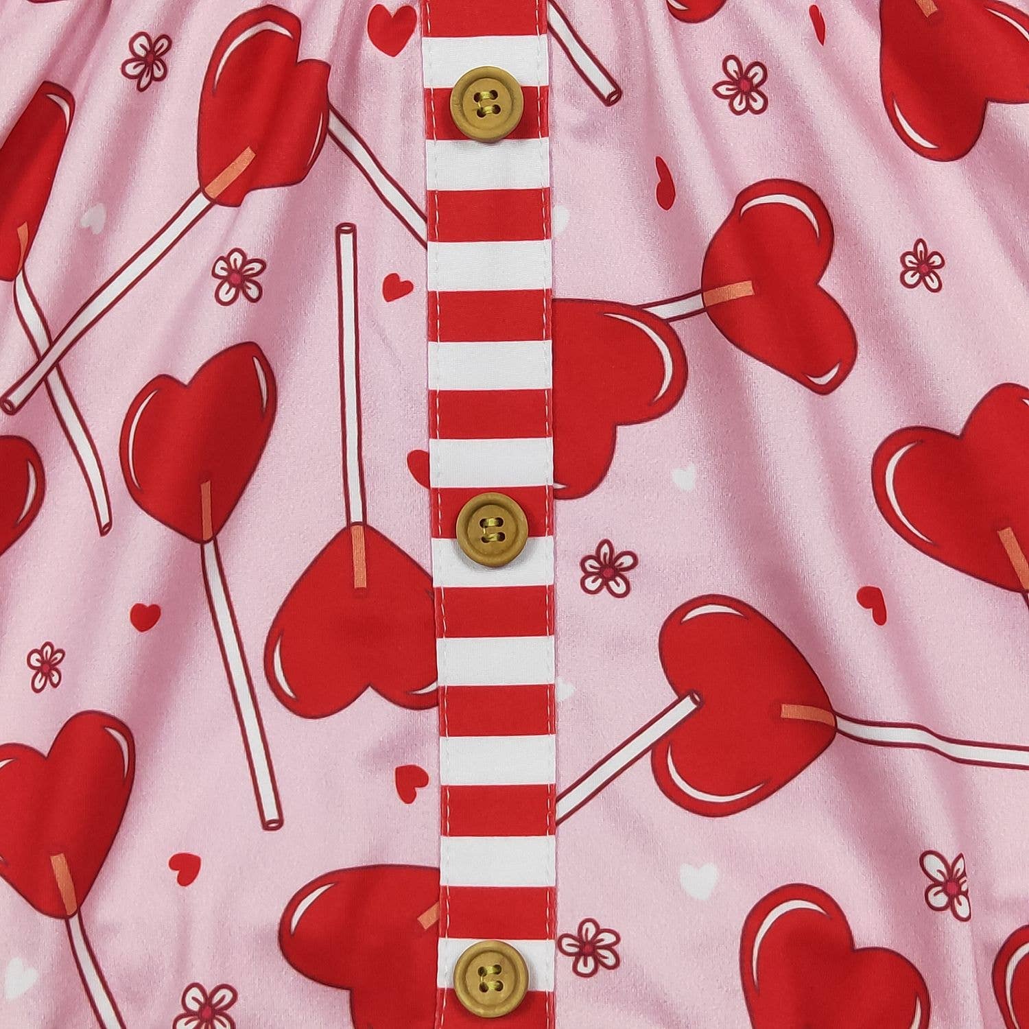 Heart Lollipop Girls Dress Valentine's