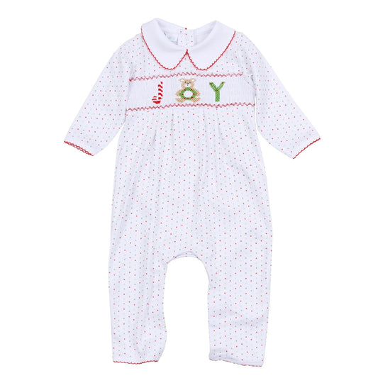 Christmas Joy Classics Smocked Playsuit - Red Boy - Persnickety Shop