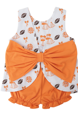 Cypress Row Varsity Orange Blaire Bow Back Set