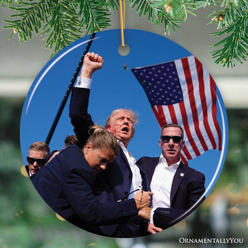 Donald Trump Failed Attempt 2024 Support Ornament: Heart - Persnickety Shop