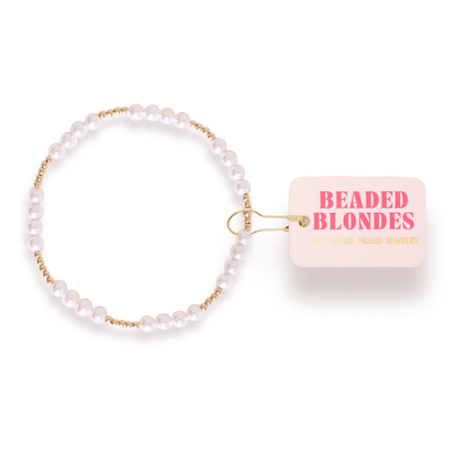 Scottie Pearl Bracelet in Gold: Standard 6.75 Inch