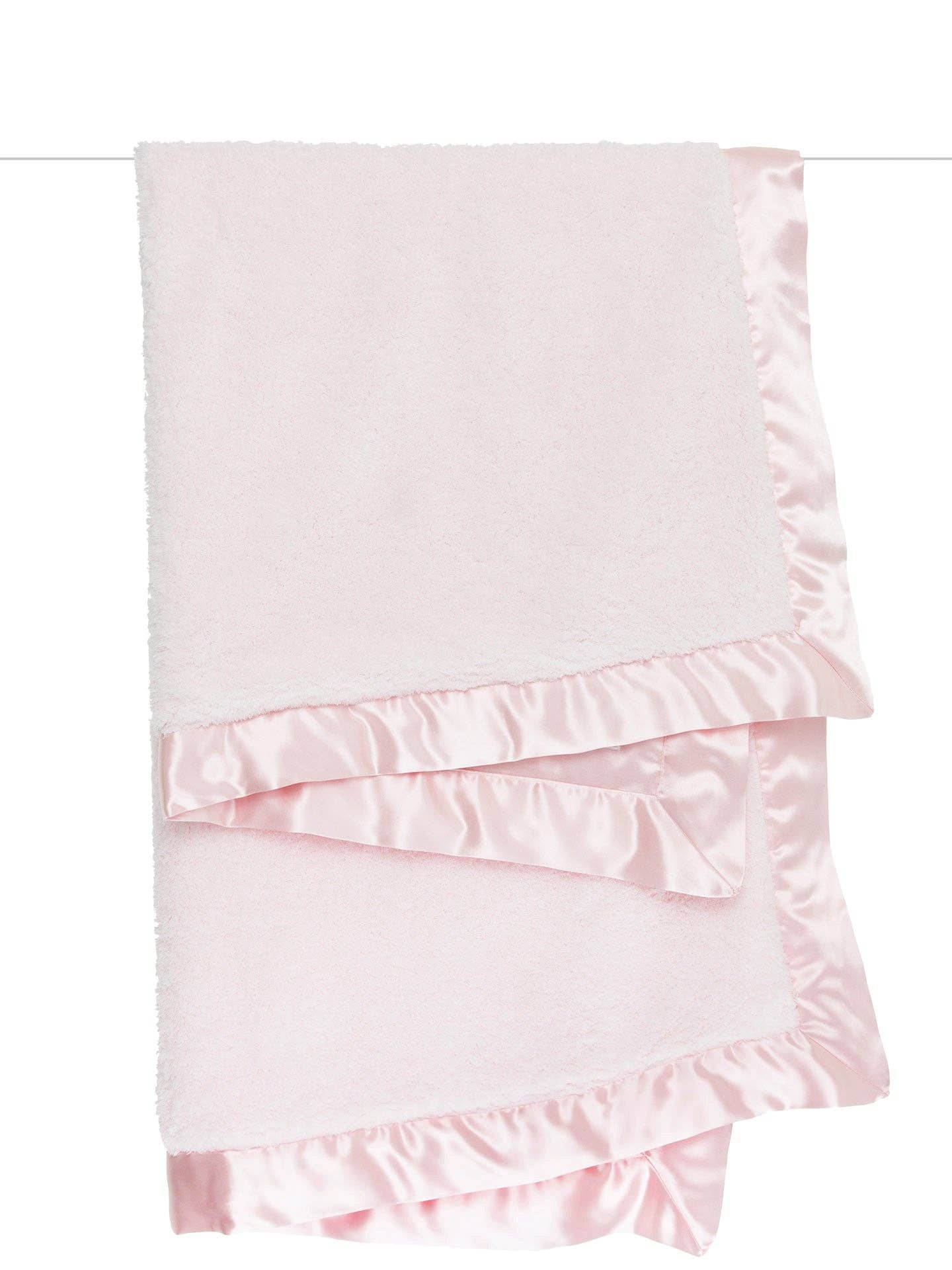 Chenille Satin™ Baby Blanket: Pink