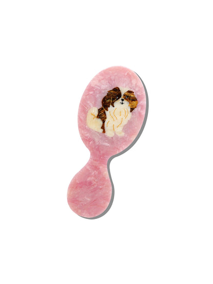 Hand-painted Shih Tzu Pup Brush | Eco-Friendly: Amazing Hair Day