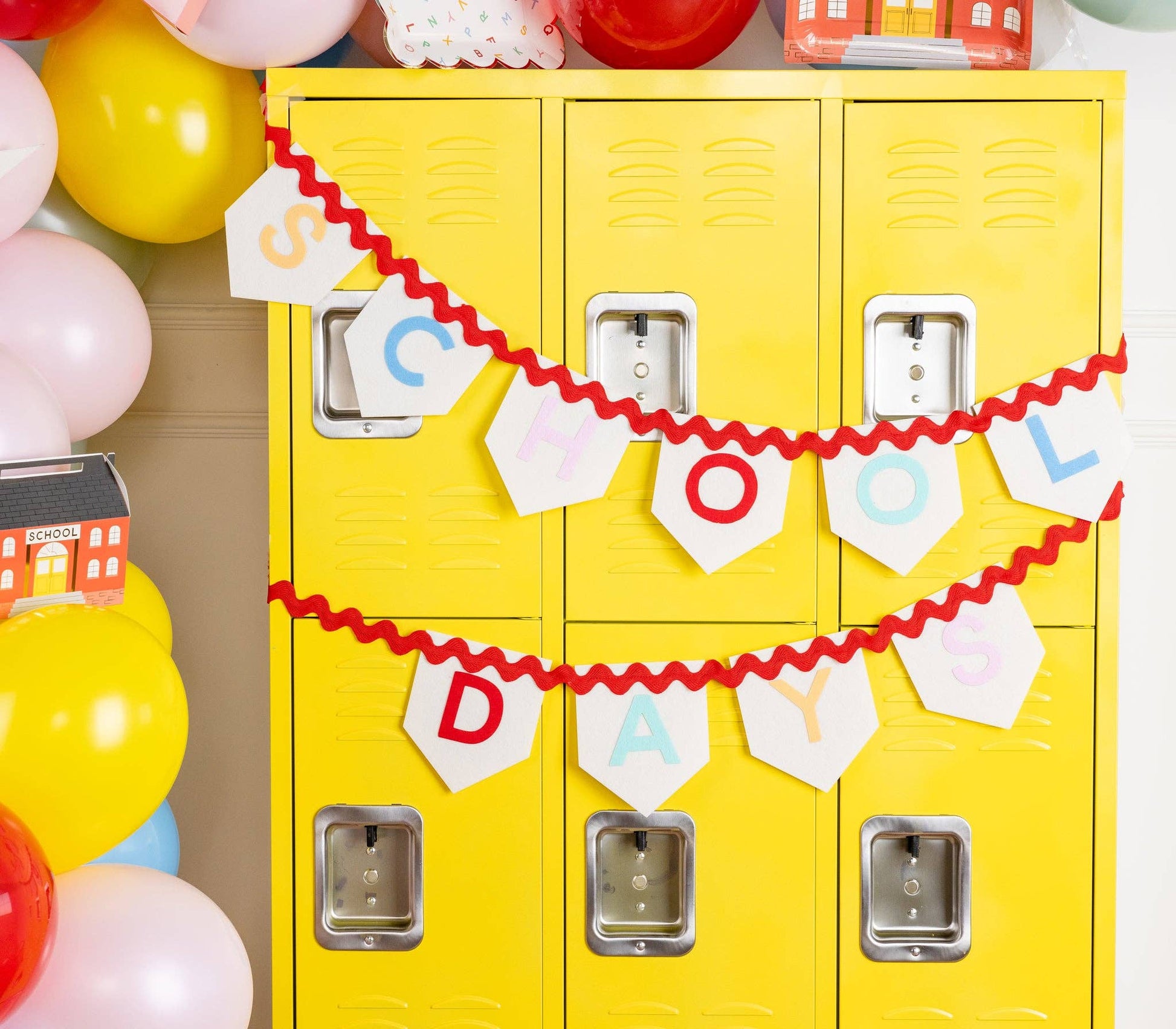 BTS1103 - School Days Felt Banner - Persnickety Shop