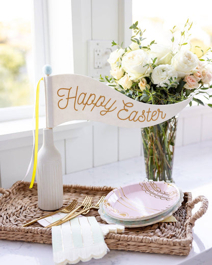 EPS1115 - Happy Easter Felt Pennant - Persnickety Shop