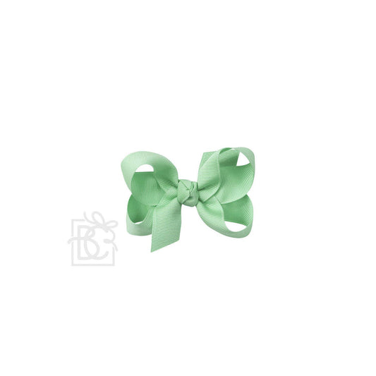 SIGNATURE GROSGRAIN BOW ON CLIP: 3.5" Medium - 7/8" Ribbon on Alligator Clip / MINT - Persnickety Shop