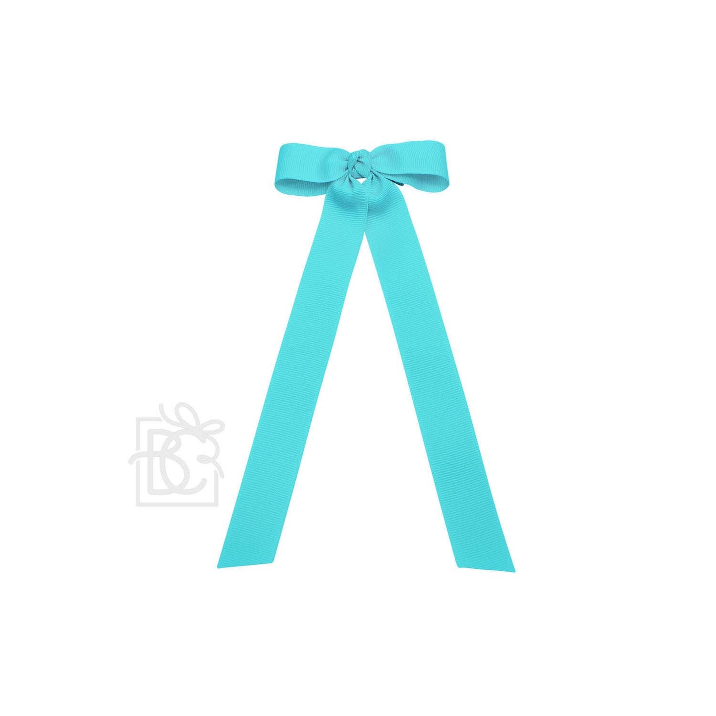 FLAT BOW W/ 7" STREAMERS ON ALLIGATOR CLIP: 3.5" W/ 7" Streamers / RED - Persnickety Shop