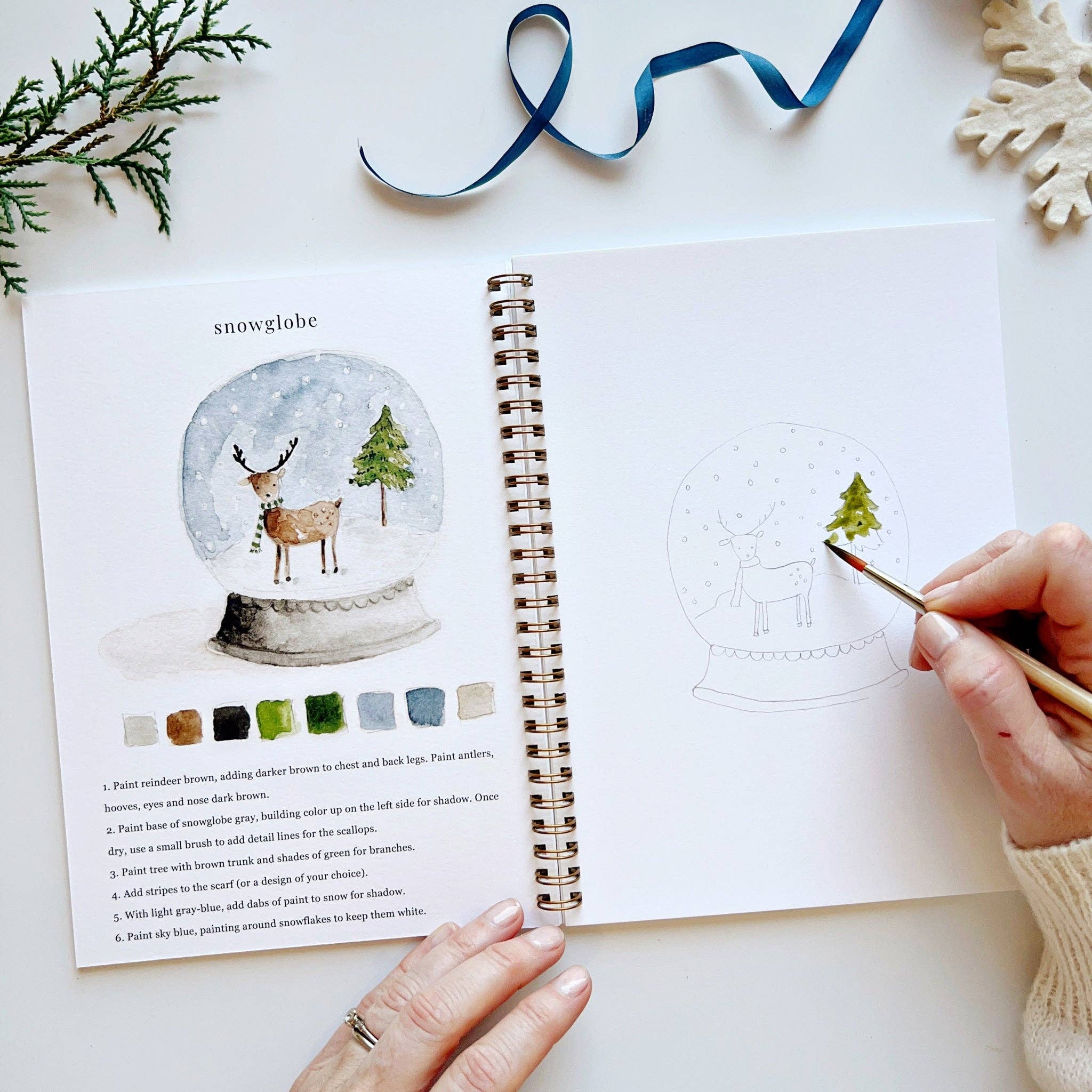 Winter watercolor workbook - Persnickety Shop