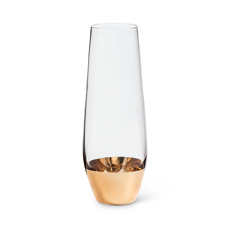 Wide Band Stemless Flute-6"H(9oz) Cartier