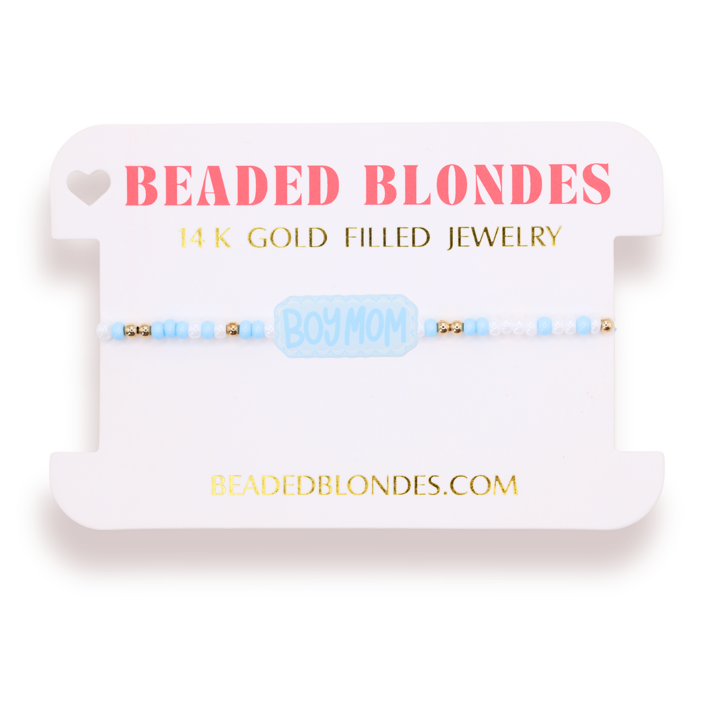 Boy Mom Bracelet on Color: Standard 6.75 Inch