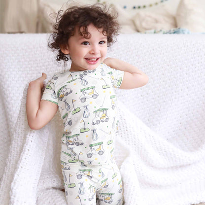 Country Club Cuties Two Piece Pajama Set | Blue: 12-18 months - Persnickety Shop