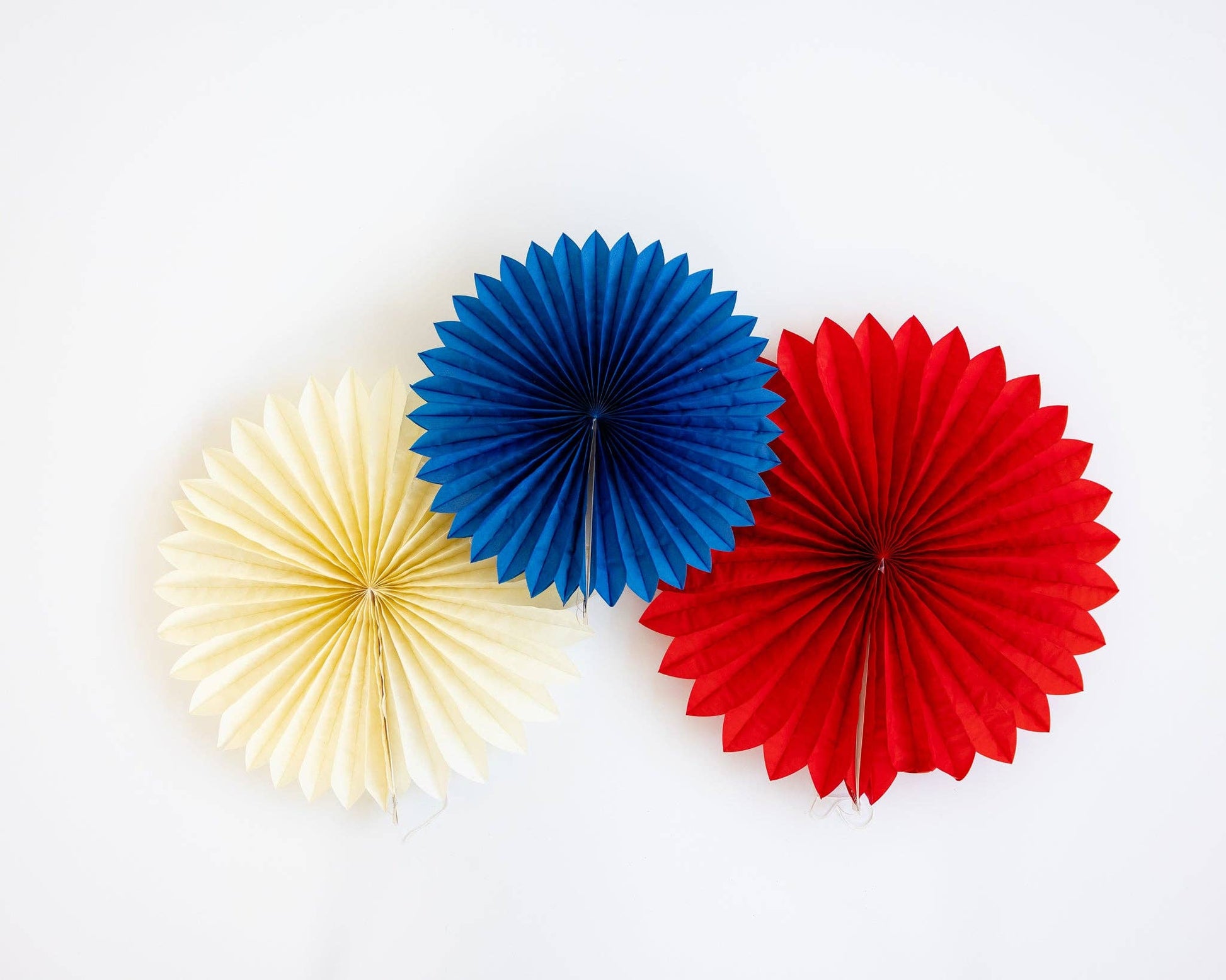 SSP1002 - Red White and Blue Tissue Party Fans - Persnickety Shop