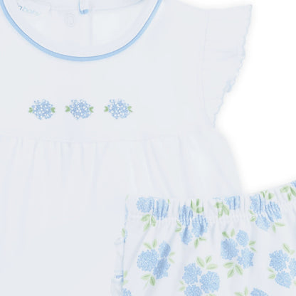 Magnolia Baby Dreamy Hydrangeas Ruffle Diaper Set