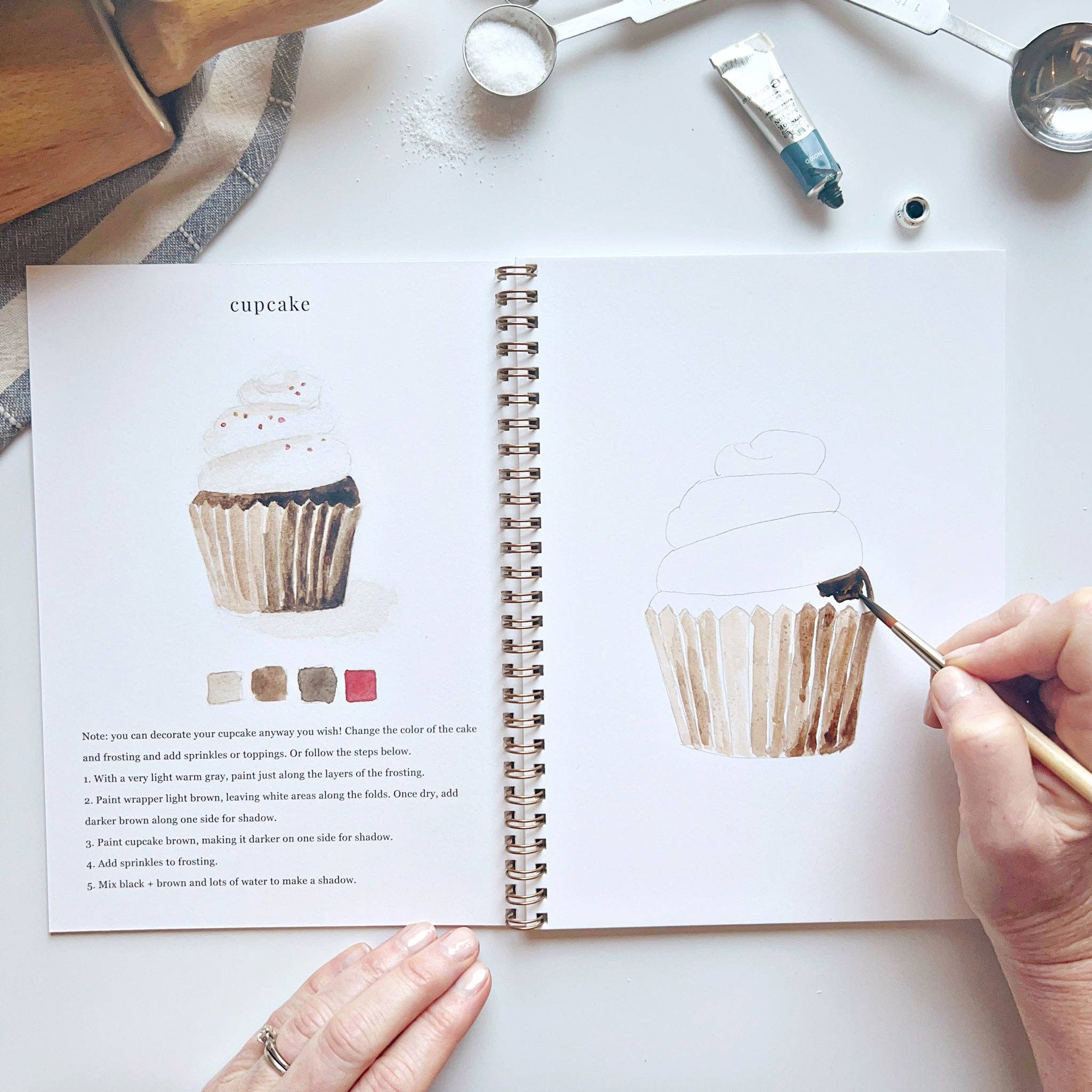 Baking watercolor workbook - Persnickety Shop