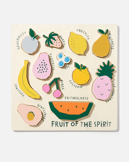Bible Fruit of the Spirit Wooden Puzzle - Persnickety Shop