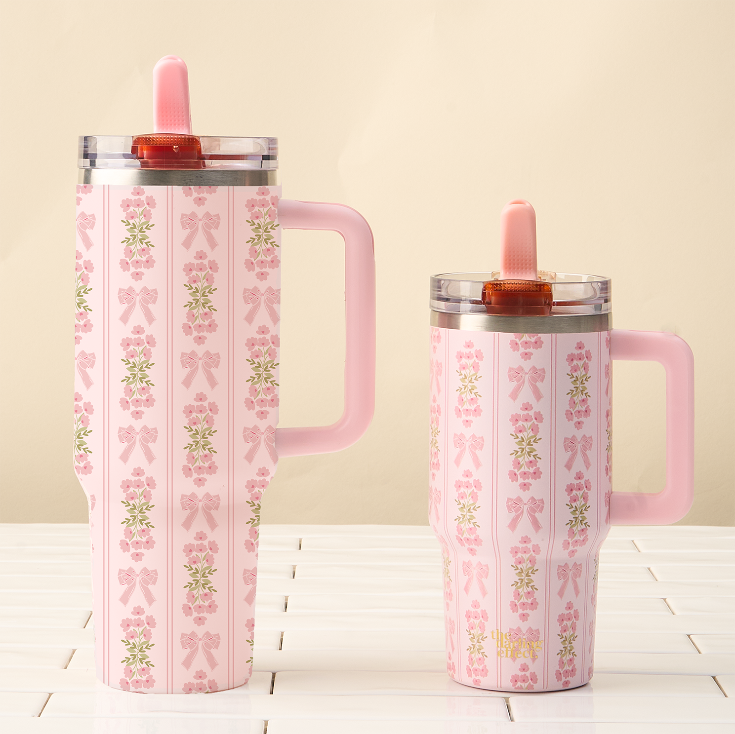 40 oz Lifestyle Flip Straw Tumbler-Oh So Fancy Pink