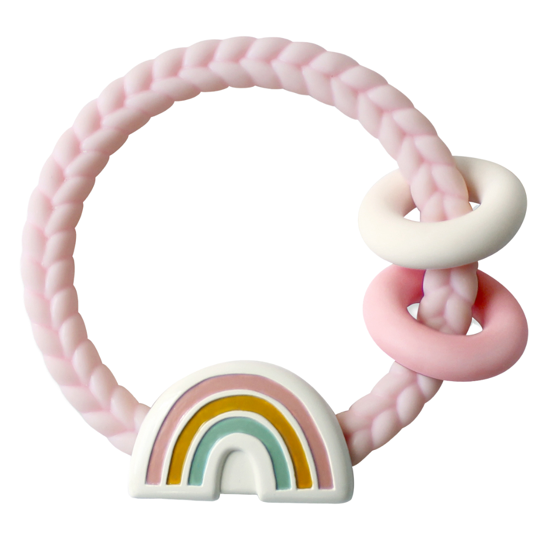 Ritzy Rattle™ Silicone Teether Rattles: Fox