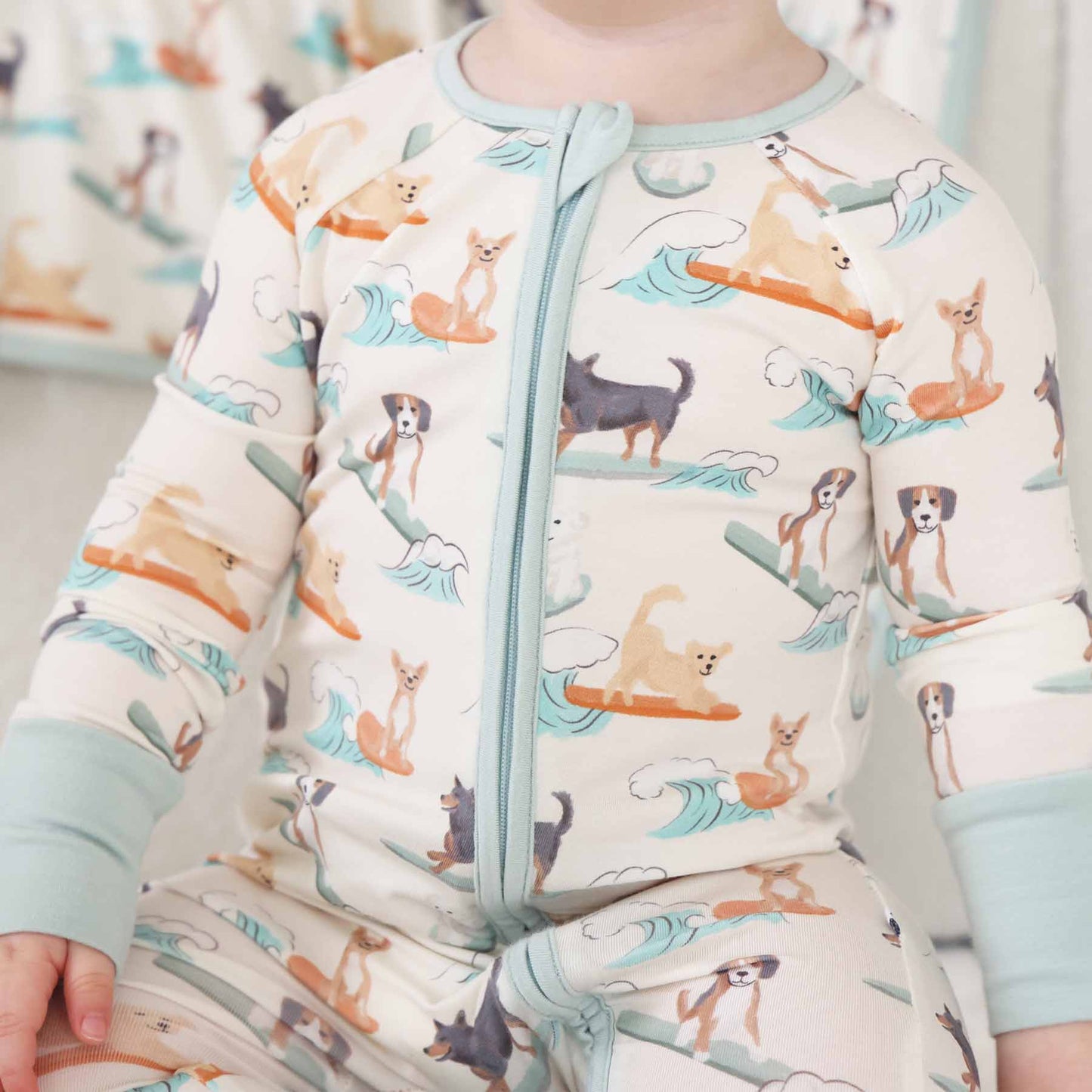 Paddle Pups Convertible Zip Romper: 0-3 months - Persnickety Shop
