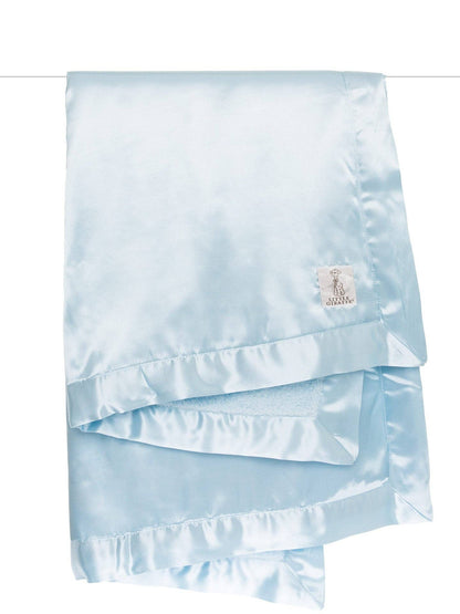 Chenille Satin™ Baby Blanket: Blue