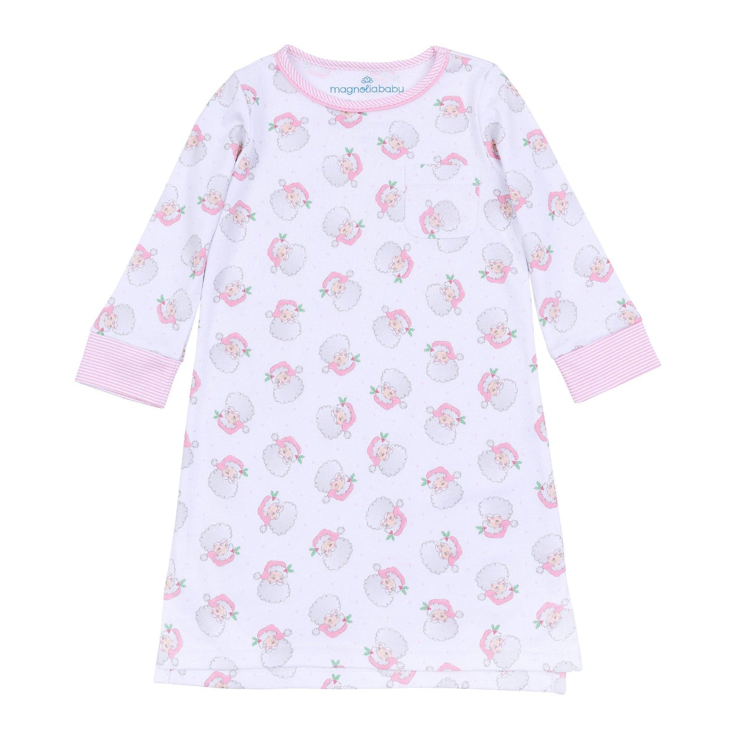 Santa Baby Long Sleeve Nightdress - Pink: 2T - Persnickety Shop